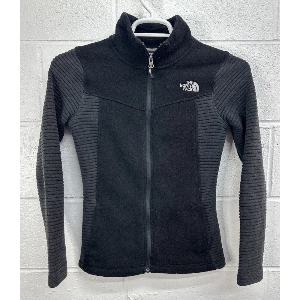 The North Face Hybrid Fleece Jacket Black Full Zip / Women's XS